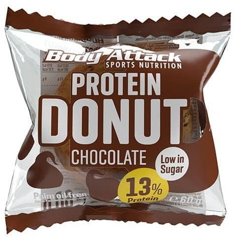 Proteiny - bílkoviny Body Attack Protein Donut 60g, kobliha s navýšeným obsahem bílkovin